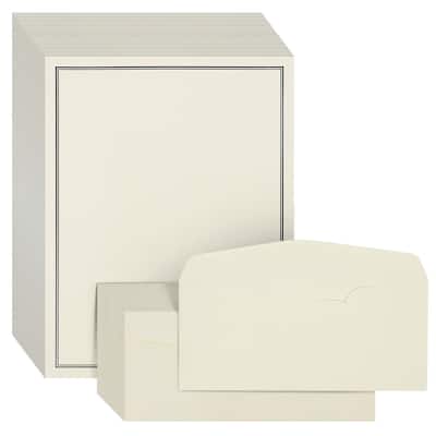 Paper Junkie 72 Pc Stationery Set for Writing Letters, 48 Paper Sheets, 24 Envelopes, 8.5x11