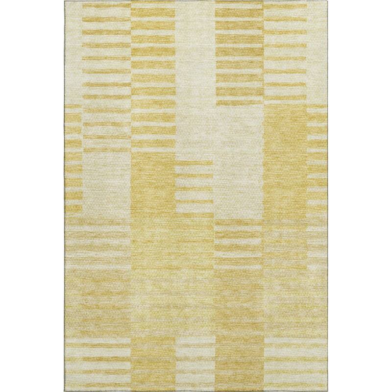 Premium Washable Super Soft Stripe Geo Mayfield Rug