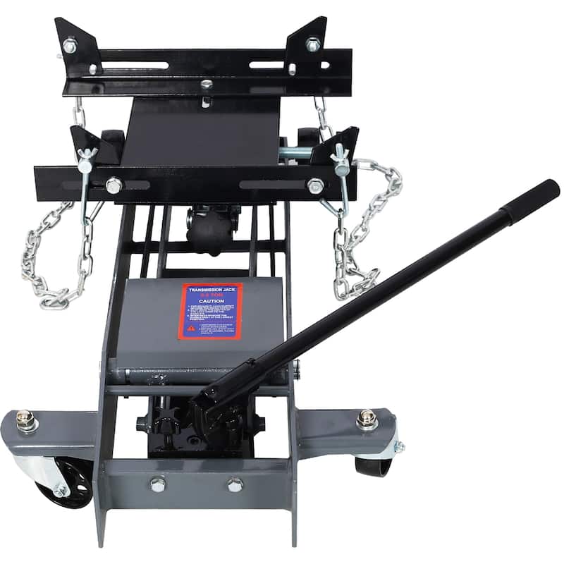 Hydraulic Transmission Jack 1/2 Ton Capacity Roll Under Service Floor Jack Low Profile 9.6" - 27.8" Height Range