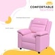 preview thumbnail 12 of 15, Kids Recliner Chair, Toddler Leather Sofa Lounge Chair with Armrest, Footrest, Headrest for Boys and Girls 3-9 Years Old