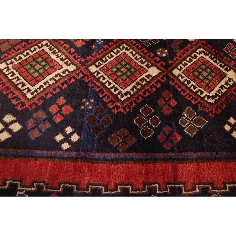 ECARPETGALLERY Hand-knotted Konya Anatolian Dark Navy Wool Rug - 3'3 x 7'7