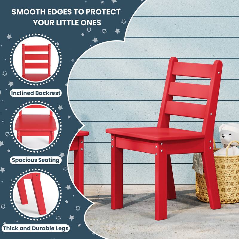 Polytrends Garden Party Kids Outdoor Dining Chair (Set of 2)