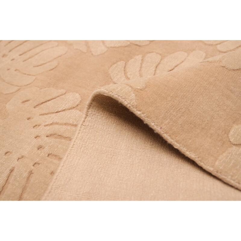 ECARPETGALLERY Hand Loomed Kashkuli Gabbeh Beige Wool Rug - 7'9 x 11'2