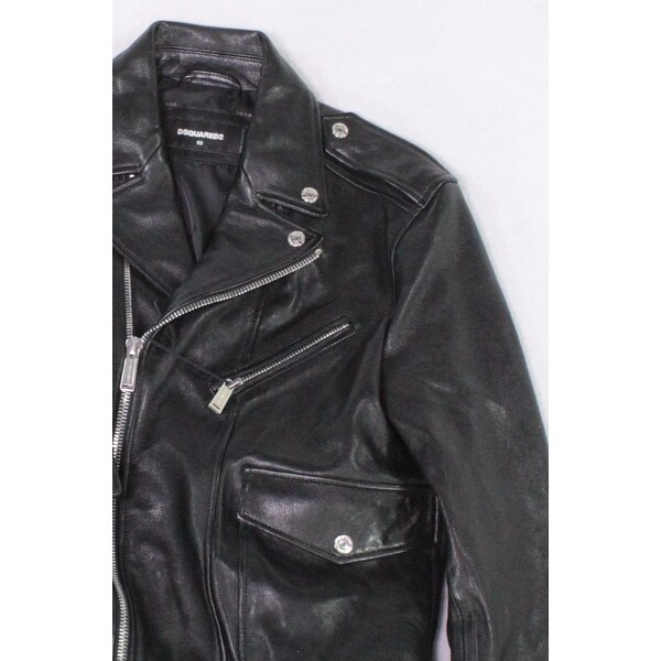 dsquared men's leather jacket motorcycle