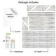 preview thumbnail 3 of 2, Wallniture Angel Decorative Rustic White Hanging Shelves, 30 inch Wood Wall Mounted Display Shelf for Home and Office, 3 pcs