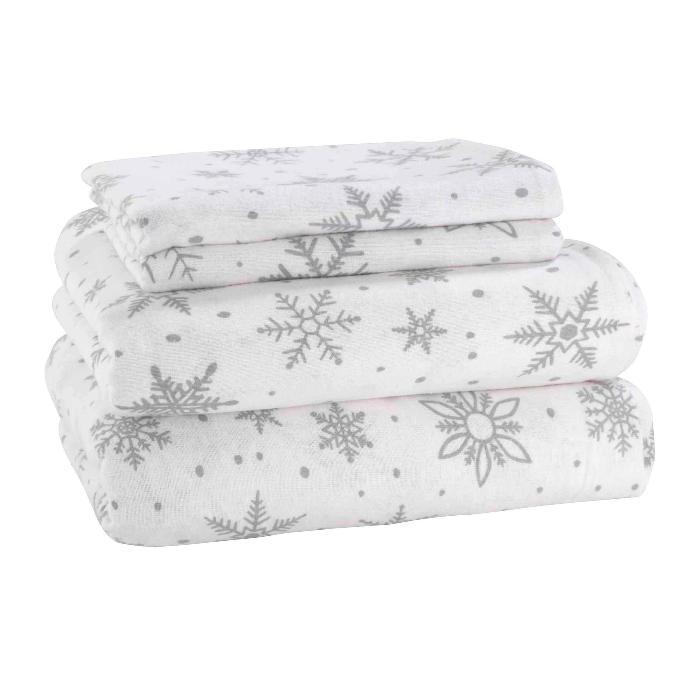 Avanti Linens Winter Wonderland Flannel Queen Sheet Set