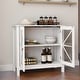 preview thumbnail 3 of 10, Sideboard Cabinet Display Buffet Storage Cabinet with Double Glass Doors