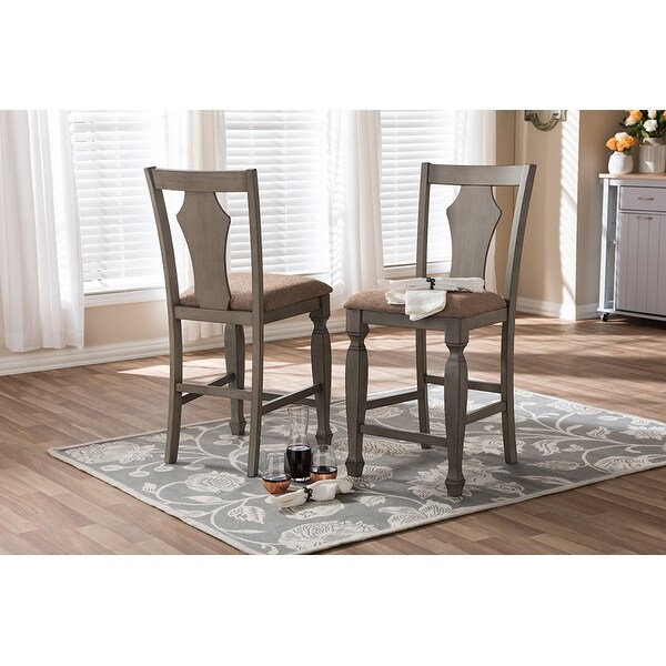 Arianna Shabby Chic Country Cottage Weathered Grey Counter Arianna Shabby Chic Country Cottage Weathered Grey Counter Stool 2 Chairs