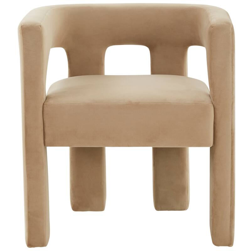 SAFAVIEH Couture Deandre Cut Out Accent Chair (Fully Assembled) - 24.8 IN W x 20.8 IN D x 26.8 IN H