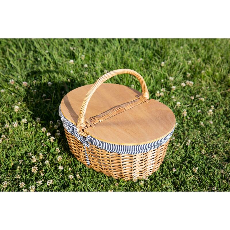 Picnic Time - Country Willow Picnic Basket - N/A