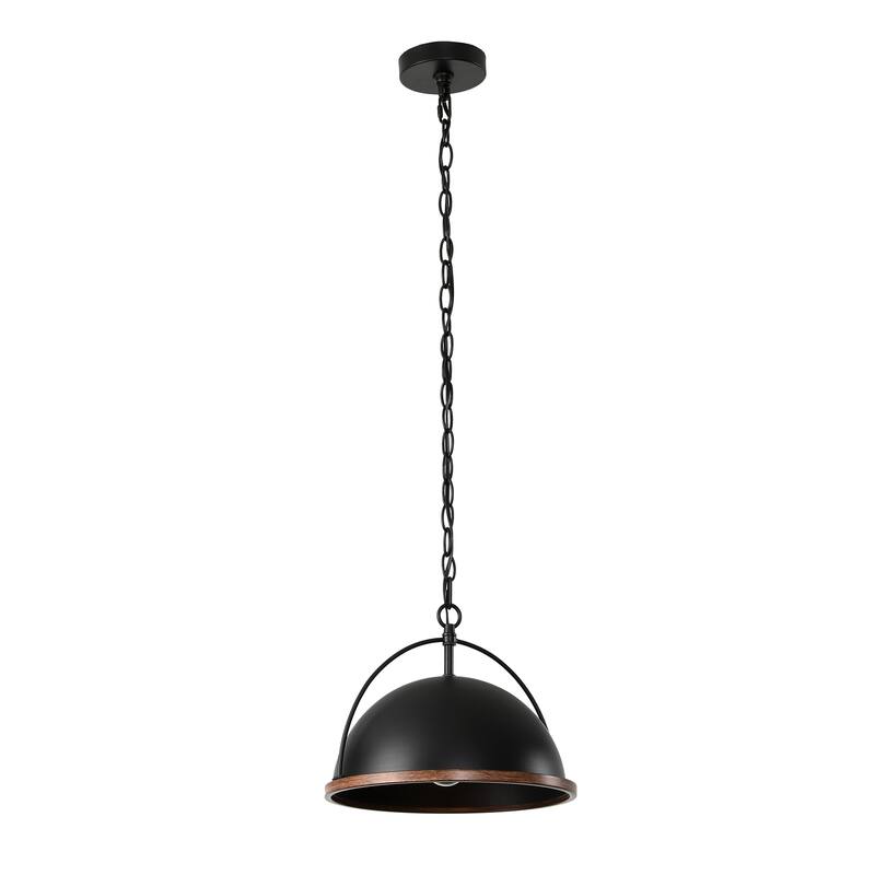 13" Metal Pendant, 1-Light Industrial Pendant Lights With Adjustable Height