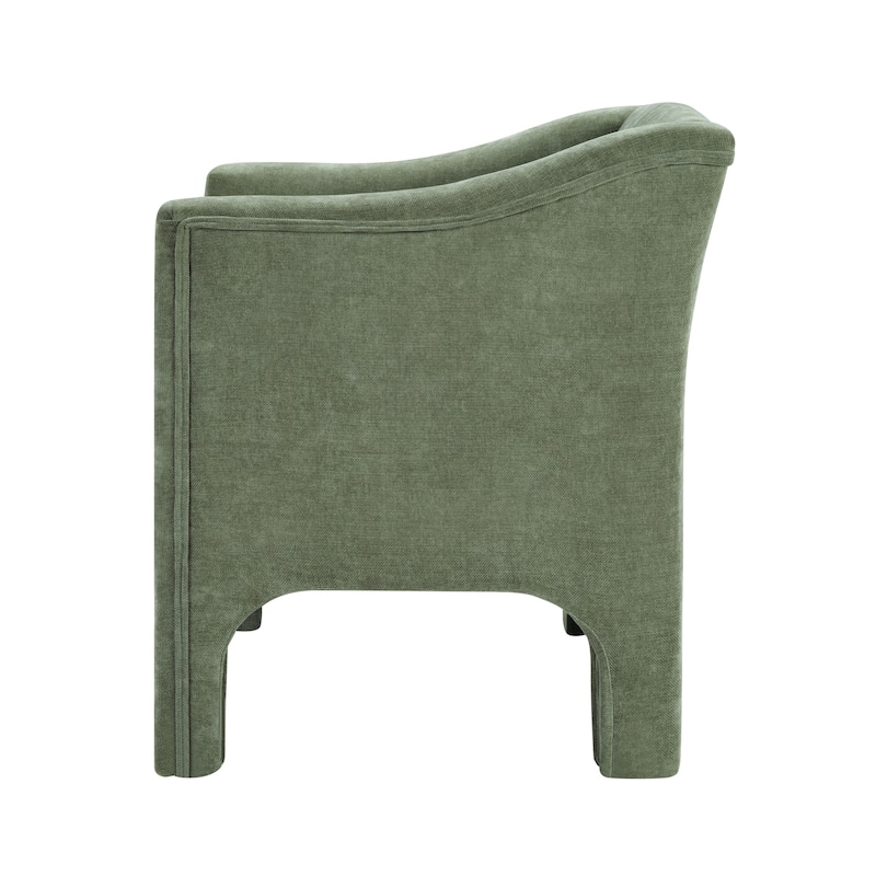 Christopher Knight Home - Barrel Modern Upholstered Accent Chair with Ergonomic Comfort.