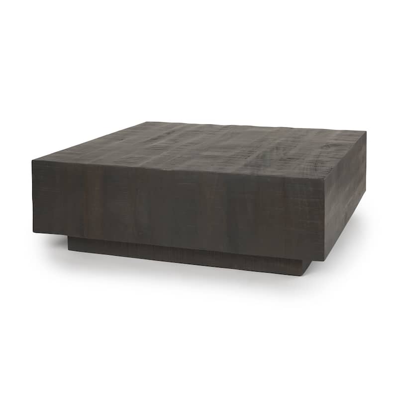 Hayden Solid Wood Square Floating Coffee Table - Espresso