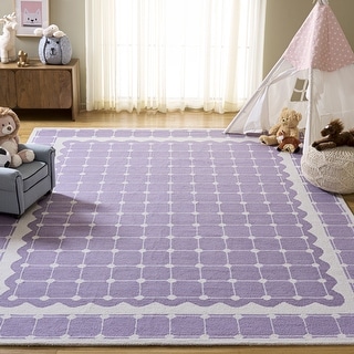 SAFAVIEH Handmade Kids Kayley Geometric Wool Rug