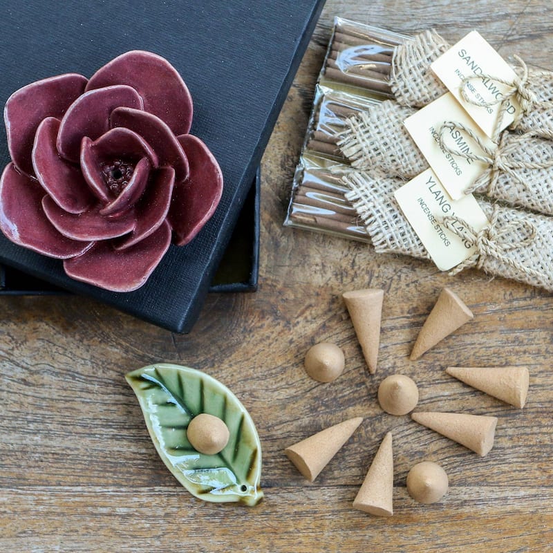 NOVICA Burgundy Rose, Aromatherapy boxed gift set
