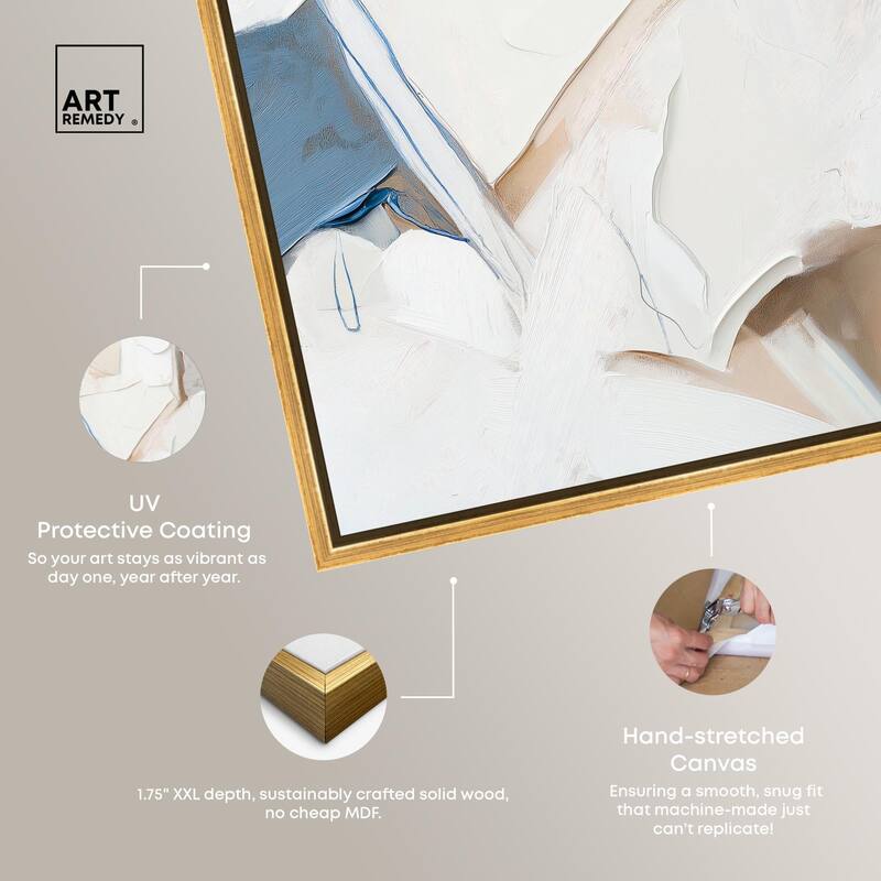 Bone and Beige I Canvas by Art Remedy
