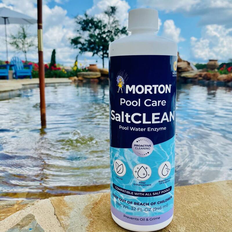 Morton Pool Care SaltCLEAN Salt Water Swimming Pool Water Enzyme, 32 Oz, 4 Pack - 2.20