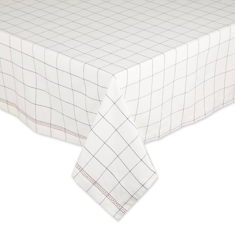 DII Kitchen Windowpane Tablecloth
