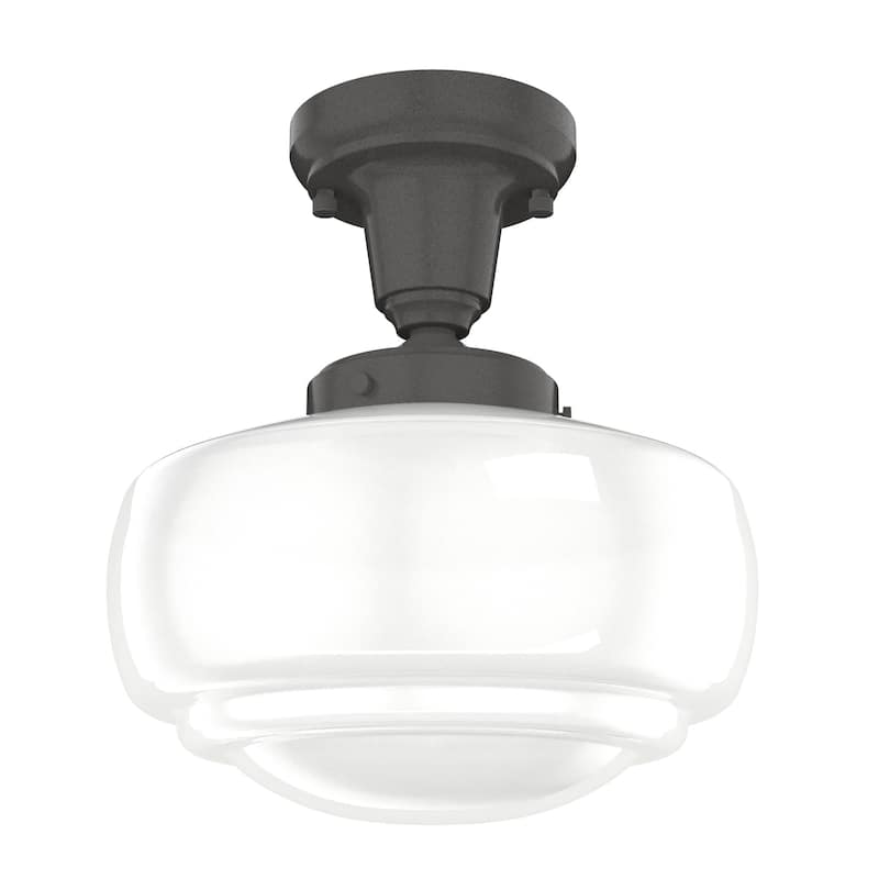 Hunter 10" Saddle Creek 1 Light Pendant or Semi-Flush Mount Ceiling Light - Kitchen Island, Dining Room, Entry
