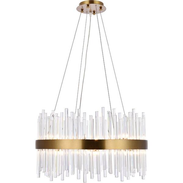 Dallas 16 light Gold Chandelier Clear Royal Cut Crystal - One Size ...