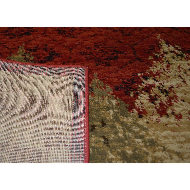American Destination Forest Woods Lodge Cabin Area Rug