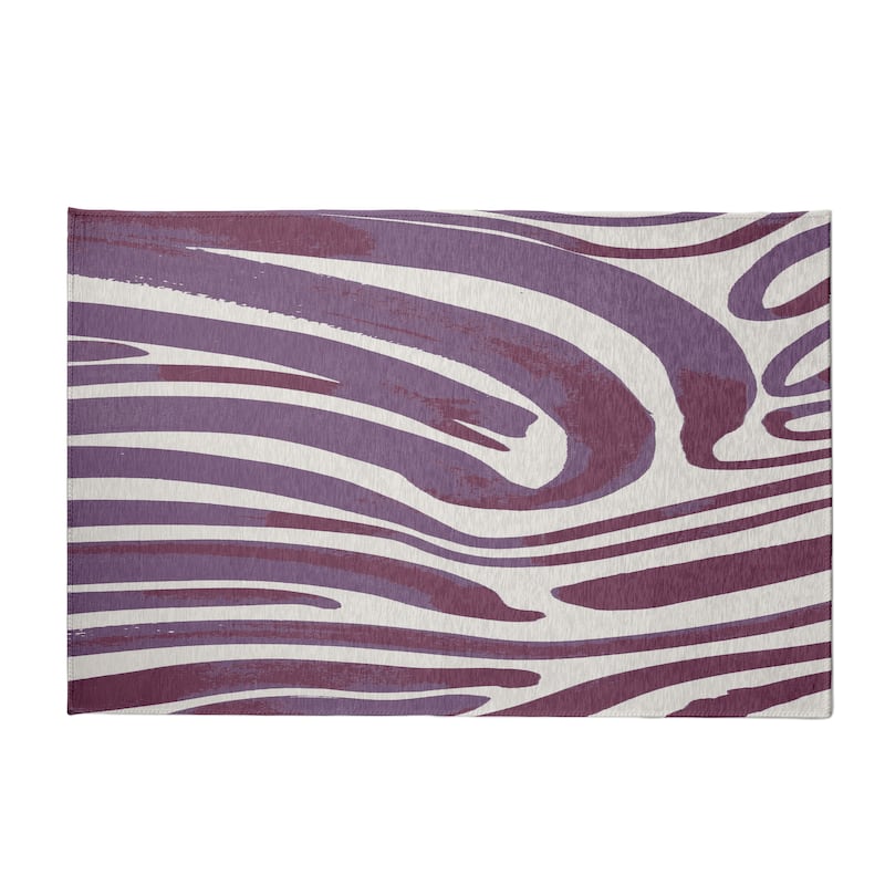 Dazzling Zebra Rug - 2' x 3' - Purple