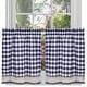 preview thumbnail 4 of 26, Buffalo Check Gingham Kitchen Curtain Tier Pairs, 58x36 Inches - 58x36 Inches