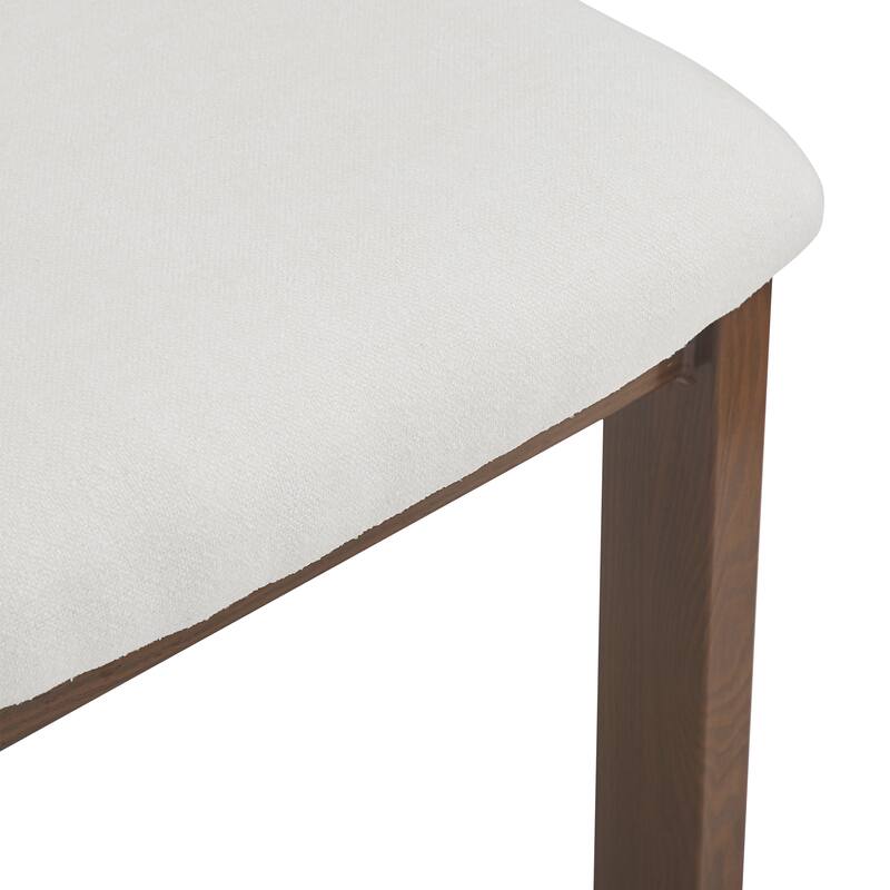 Modern Set of 2 Dining Chairs with Foam-Padded Backrest Seat, Metal Legs for Dining Room Living Room and Café