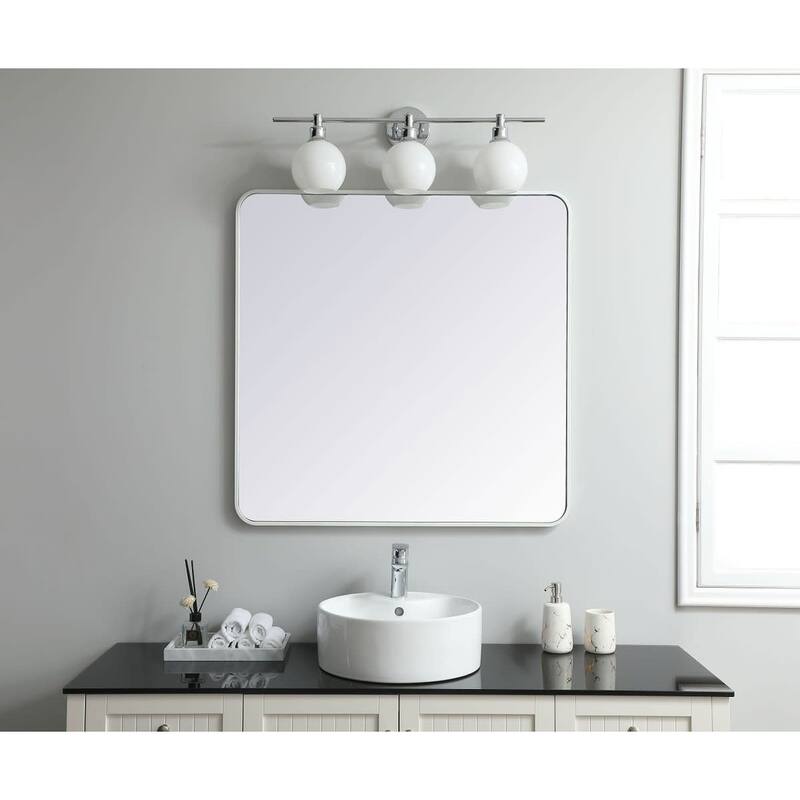 Elegant Lighting MR803636 Evermore 36" W x 36" H Contemporary Square