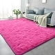 preview thumbnail 78 of 82, Living Room Bedroom Super Soft Pile Area Rug, Modern Shaggy Rugs, Non-Slip Pile Rugs for Kids 5'x8' - Hot Pink - Rectangle