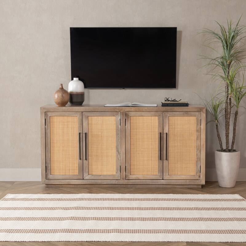 Villa by Classic Home Sorrento Handwoven Performance Stripe Fabric Rug