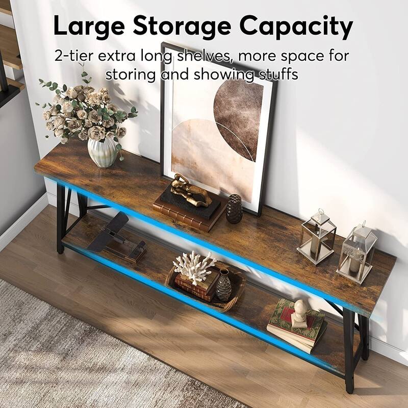 70.9 Inches Entry Console Table, Long Sofa Table