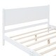 preview thumbnail 7 of 16, Retro Style Queen Size Wooden Platform Bed Frame and Rectangular Headboard