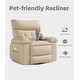 preview thumbnail 43 of 43, 37.4" Oversized Manual Recliner with Heat and Massage, 360 Swivel Rocking Chair 21.3" Seat with Cup Holder