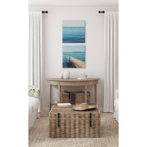 Kate and Laurel Etang de Thau Canvas Art Set by Laura Evans