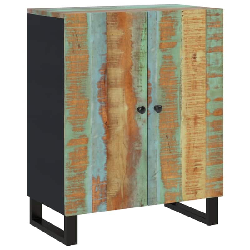 vidaXL Sideboard 23.6"x13"x29.5" Solid Wood Mango