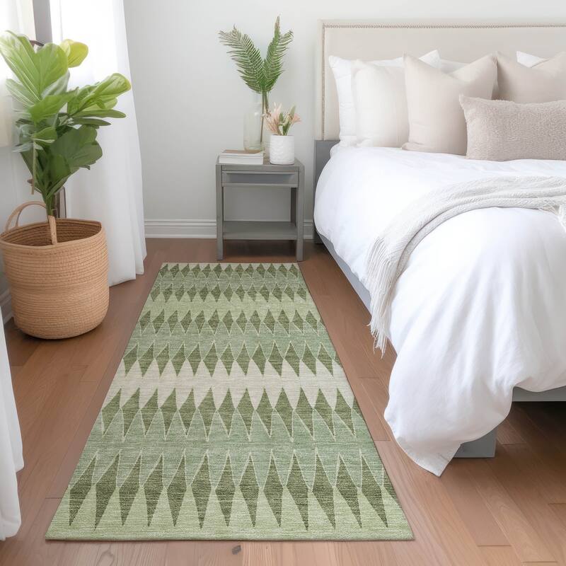 Machine Washable Indoor/ Outdoor Chantille Contemporary Rug