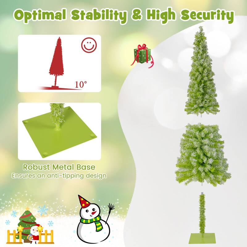 Costway 5/6/7 FT Bendable Christmas Tree with Bendable Top, 290 Branch - See Details