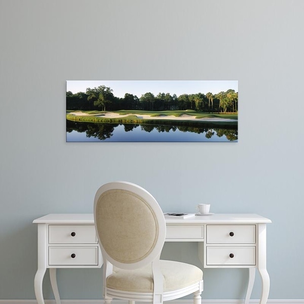 Easy Art Prints Panoramic Image 'Lake,Kiawah Island Golf Resort, Kiawah Island, Charleston, South Carolina' Canvas Art