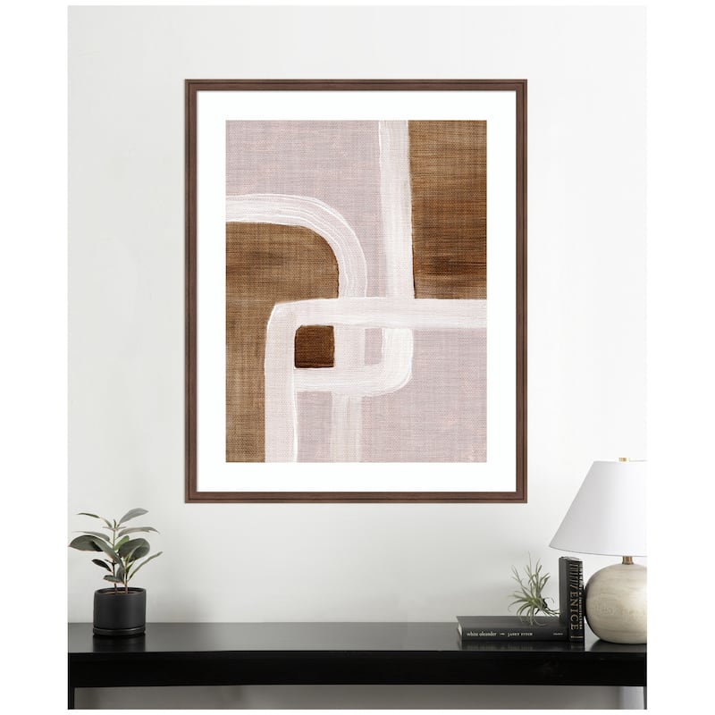 Kate and Laurel Framed Art rhythmic lines ll by Nikita Jariwala