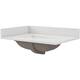 CRAFT + MAIN QZ31224R 31" Quartz Vanity Top with Backsplash and