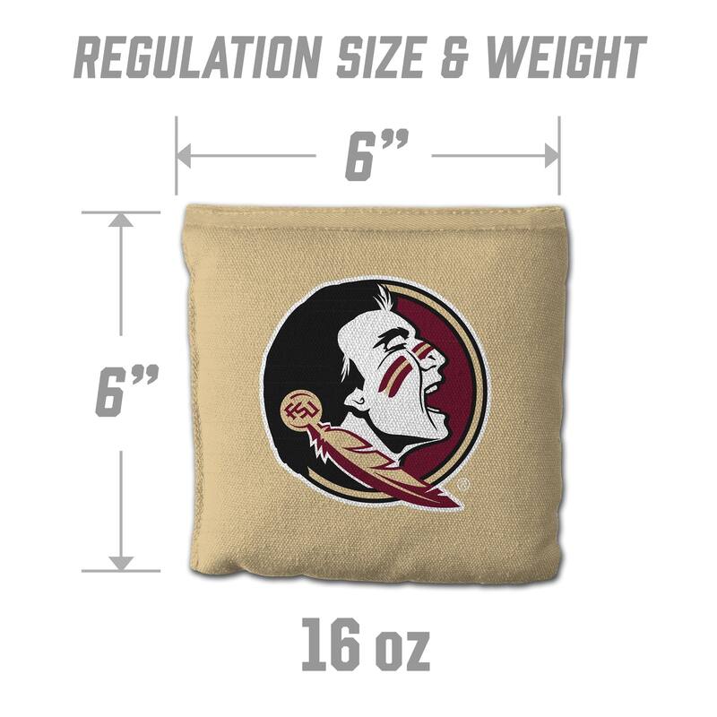 Florida State Seminoles NCAA Dual Sided Pro Stop & Slide Cornhole Bags