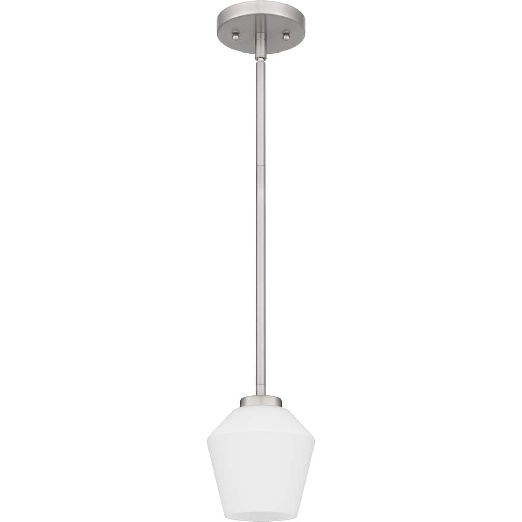 Nielson 1-Light Brushed Nickel Mini Pendant Light