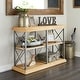 preview thumbnail 1 of 74, Brown Wood 3 Shelves Shelving Unit - 48 x 17 x 34 48 x 17 x 34