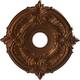 3 1/2" Inside Diameter - Attica Thermoformed PVC Ceiling Medallion - 16" Outside Diameter - Metallic Dark Copper