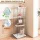 preview thumbnail 79 of 165, Glass Display Cabinet with Doors & Locks, Acrylic Shelves, Floor Standing Storage Showcase for Home or Office