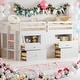 preview thumbnail 2 of 14, Elegant design Space-saving Multi-Functional Children's Bed With 4 Big Drawers Underneath The Loft Bed