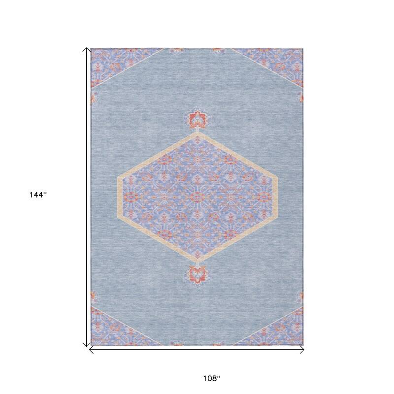 HomeRoots Oriental Traditional Rectangle Outdoor Rug