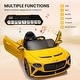 preview thumbnail 3 of 4, Ride On Car Licensed Bentley Bacalar w/Remote Control Yellow