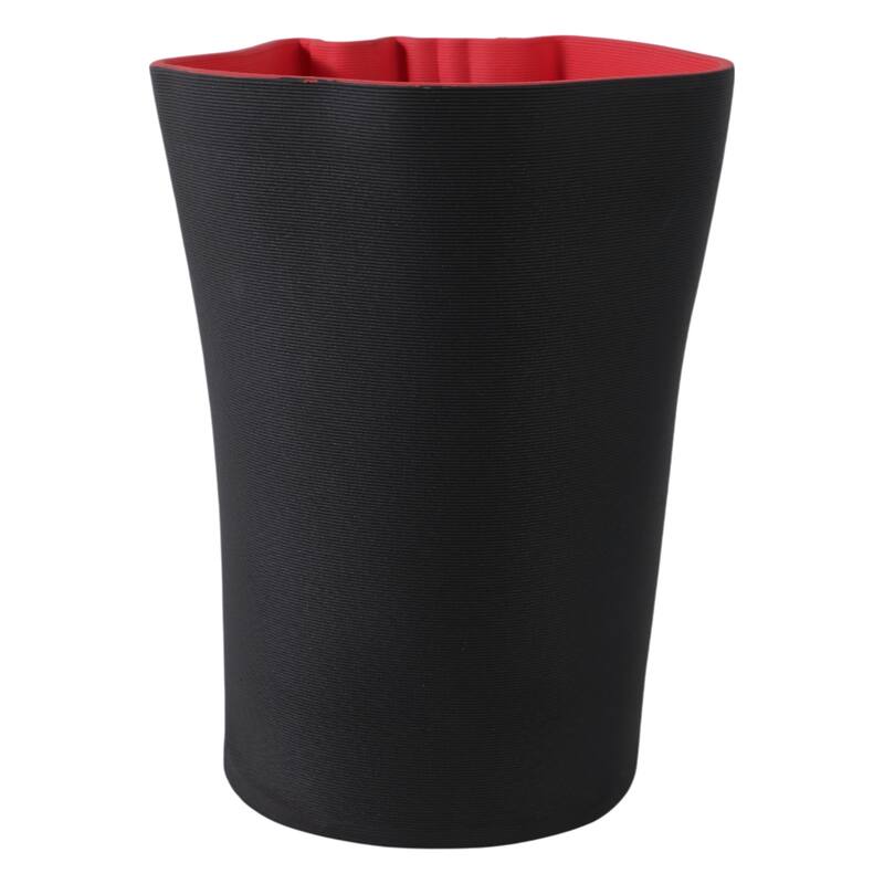 Contemporary Sculptural Porcelain Vase with Textured Ribbed Design